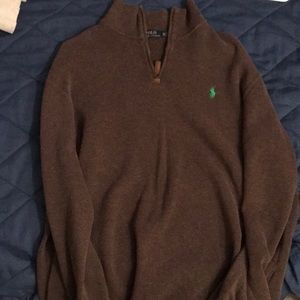 Men’s Brown Quarter Zip